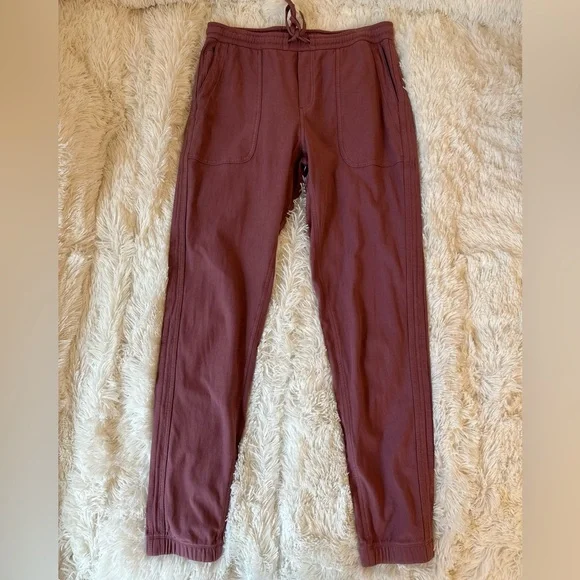 Athleta Farallon Tawny Rose Pink Jogger Pants Size: Medium Tall - Picture 3 of 11